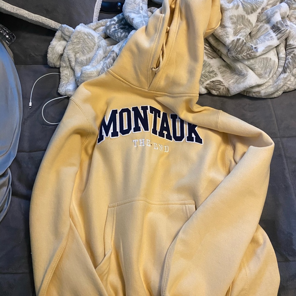 Pastel yellow Montauk hoodie